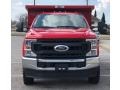 Ford F350 Super Duty XL Regular Cab 4x4 Chassis Dump Truck Race Red photo #3