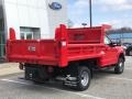 Ford F350 Super Duty XL Regular Cab 4x4 Chassis Dump Truck Race Red photo #9