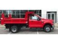 Ford F350 Super Duty XL Regular Cab 4x4 Chassis Dump Truck Race Red photo #12