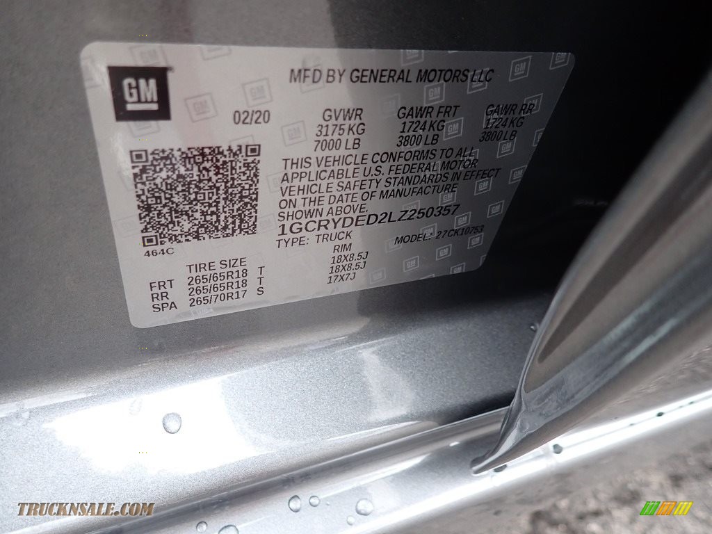 2020 Silverado 1500 LT Z71 Double Cab 4x4 - Satin Steel Metallic / Jet Black photo #17