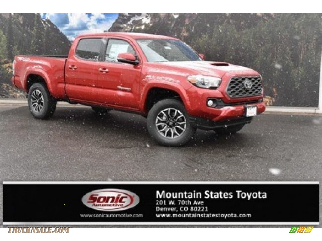 2020 Tacoma TRD Sport Double Cab 4x4 - Barcelona Red Metallic / TRD Cement/Black photo #1