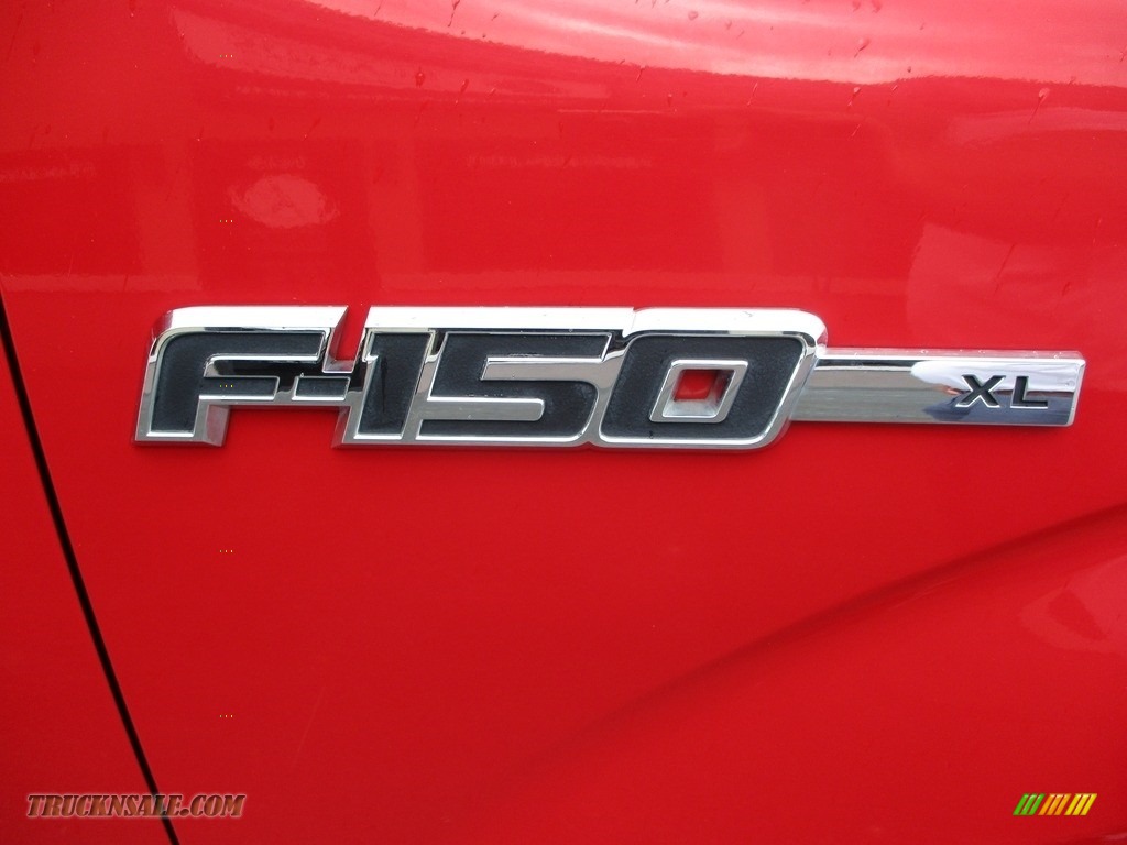 2011 F150 XL SuperCab 4x4 - Vermillion Red / Steel Gray photo #22