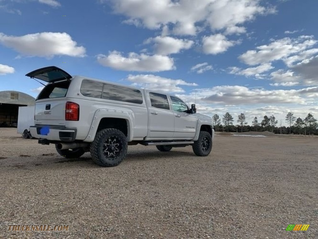 2019 Sierra 2500HD Denali Crew Cab 4WD - Summit White / Cocoa/Dark Sand photo #4