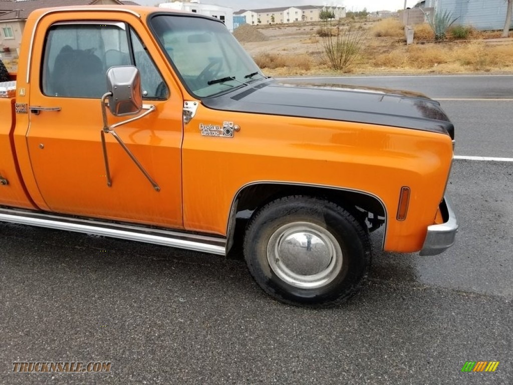 1976 C/K C20 Custom Deluxe Regular Cab - Orange / Saddle photo #8