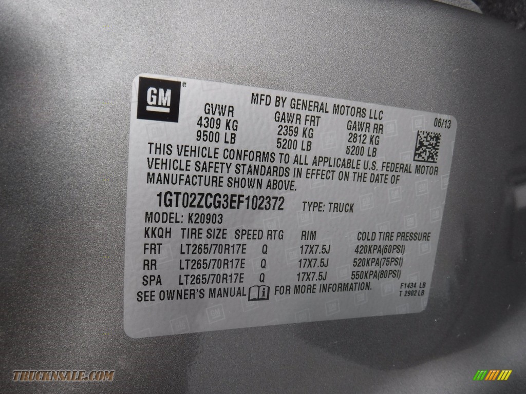 2014 Sierra 2500HD Regular Cab 4x4 - Steel Gray Metallic / Dark Titanium photo #33