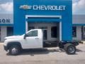 Chevrolet Silverado 3500HD Work Truck Crew Cab 4x4 Chassis Summit White photo #1