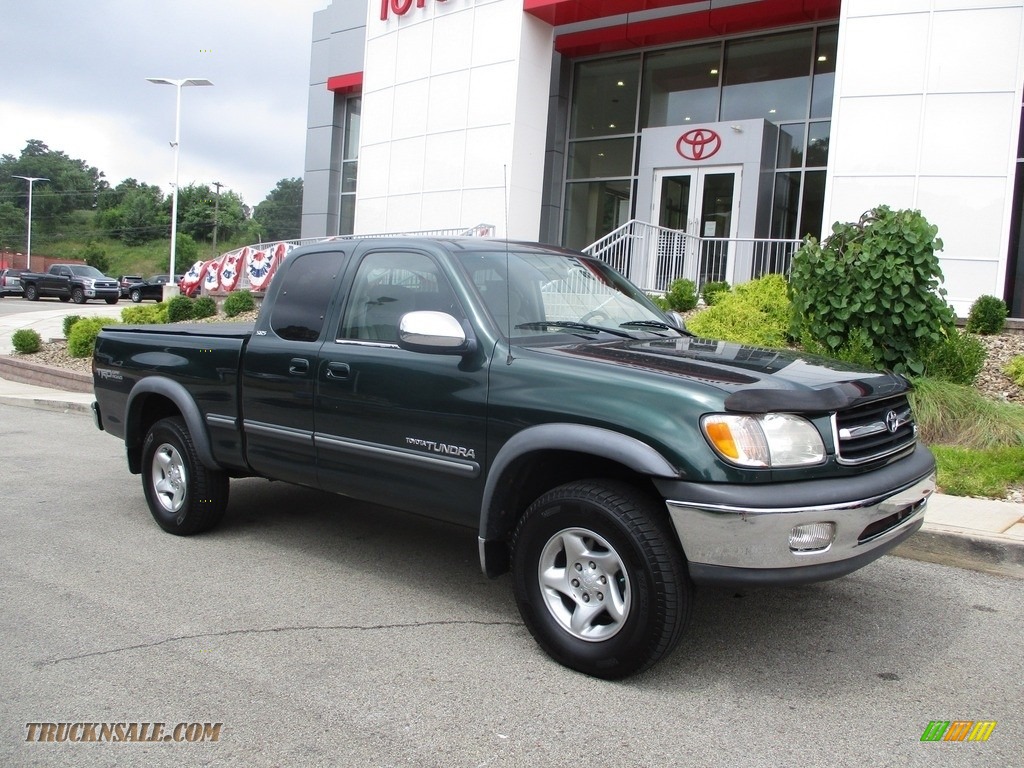 2000 Tundra SR5 Extended Cab 4x4 - Imperial Jade Mica / Gray photo #1