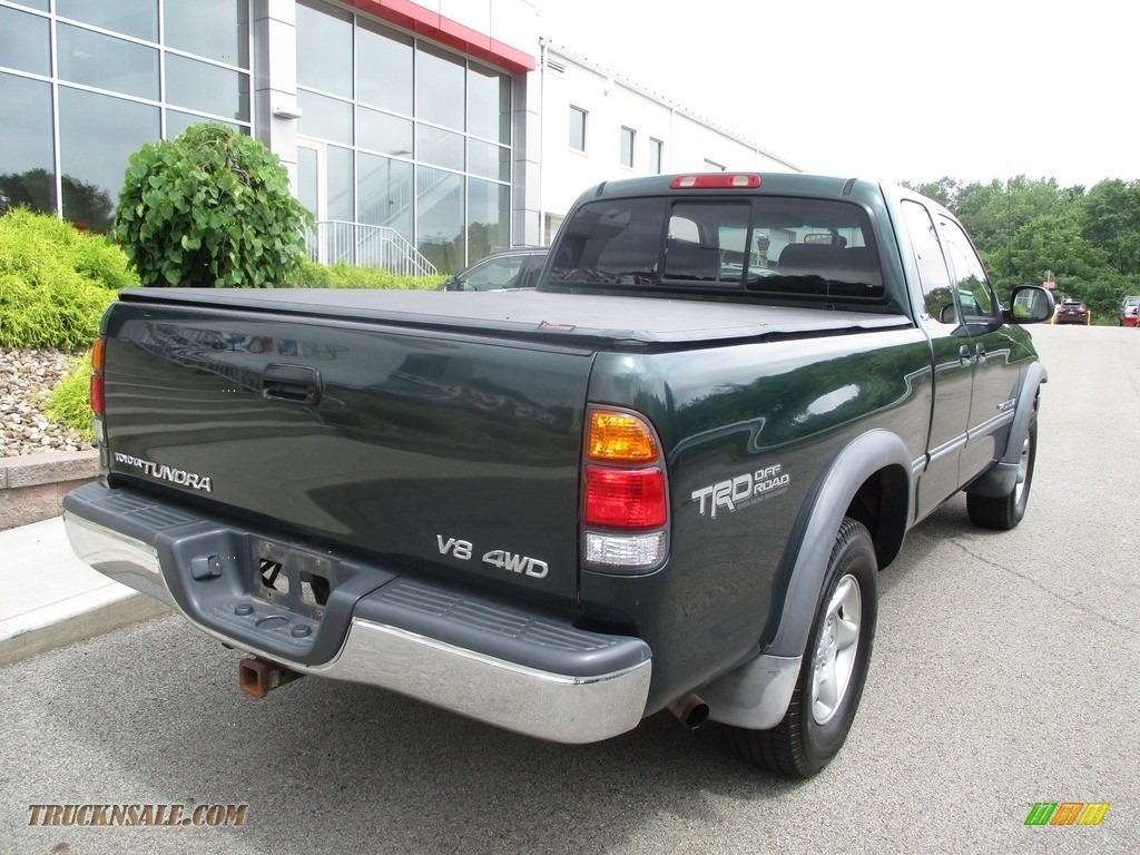 2000 Tundra SR5 Extended Cab 4x4 - Imperial Jade Mica / Gray photo #7