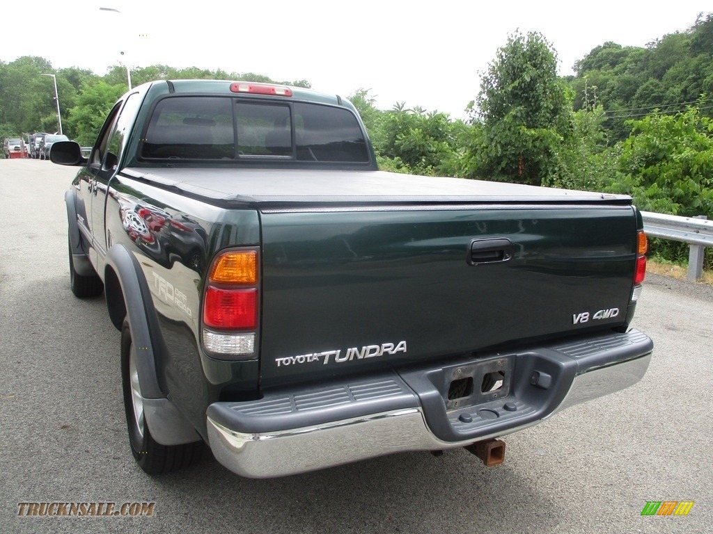 2000 Tundra SR5 Extended Cab 4x4 - Imperial Jade Mica / Gray photo #9