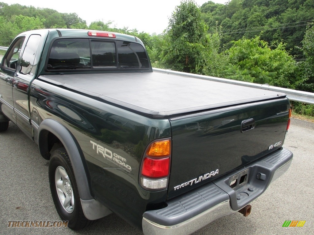 2000 Tundra SR5 Extended Cab 4x4 - Imperial Jade Mica / Gray photo #12