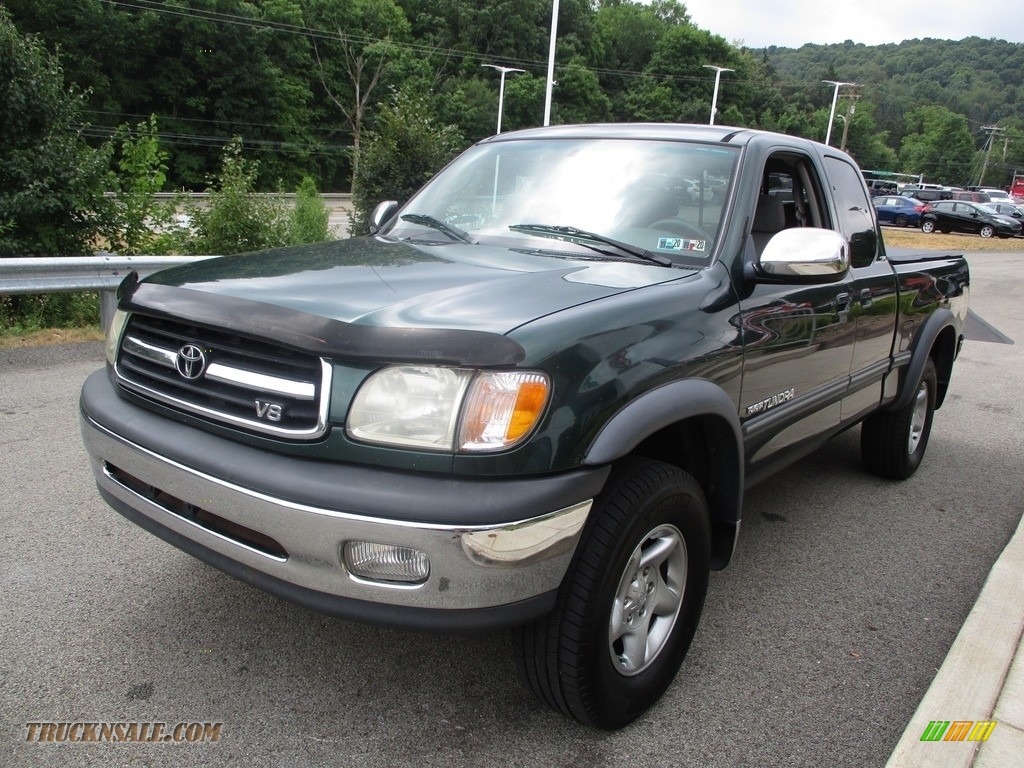 2000 Tundra SR5 Extended Cab 4x4 - Imperial Jade Mica / Gray photo #15