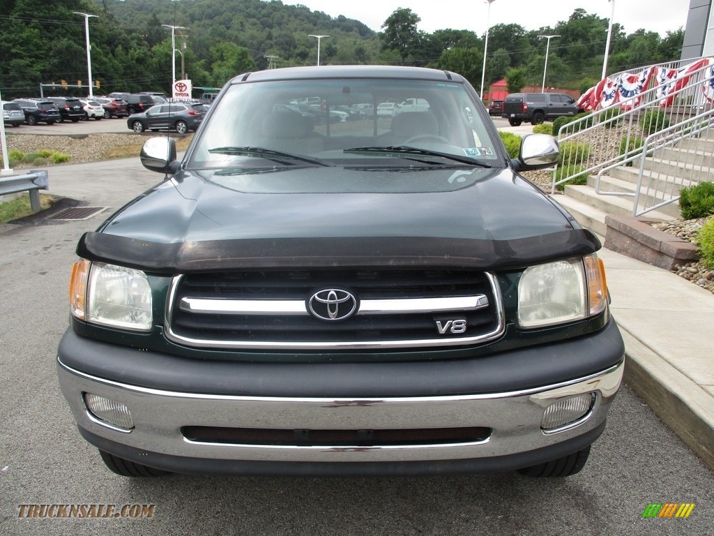 2000 Tundra SR5 Extended Cab 4x4 - Imperial Jade Mica / Gray photo #16