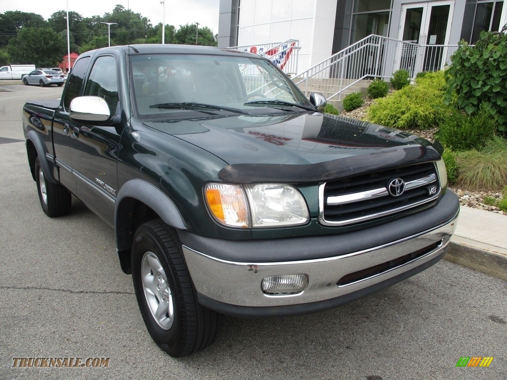 2000 Tundra SR5 Extended Cab 4x4 - Imperial Jade Mica / Gray photo #17