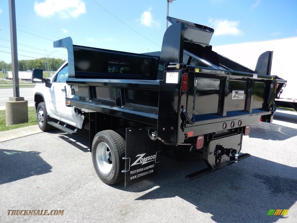 2020 Silverado 3500HD Work Truck Crew Cab 4x4 Dump Truck - Summit White / Jet Black photo #5