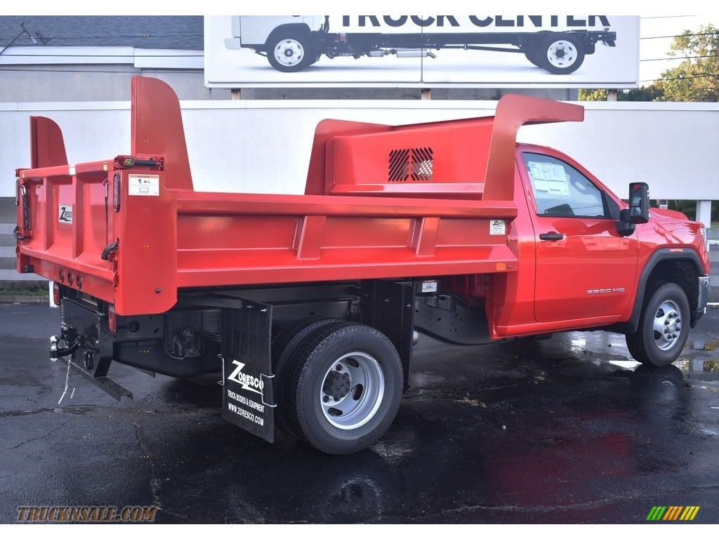 2020 Sierra 3500HD Crew Cab 4WD Chassis Dump Truck - Cardinal Red / Jet Black photo #2