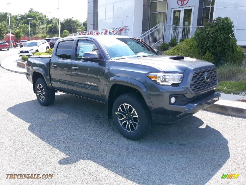 2020 Tacoma TRD Sport Double Cab 4x4 - Magnetic Gray Metallic / TRD Cement/Black photo #31