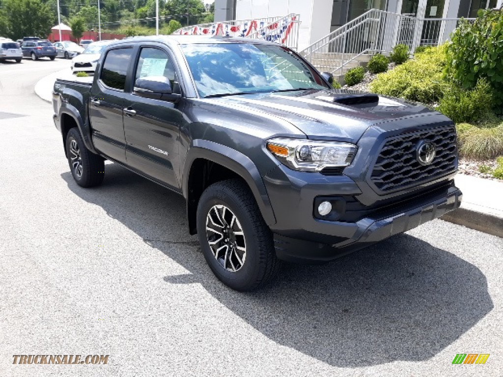 2020 Tacoma TRD Sport Double Cab 4x4 - Magnetic Gray Metallic / TRD Cement/Black photo #21
