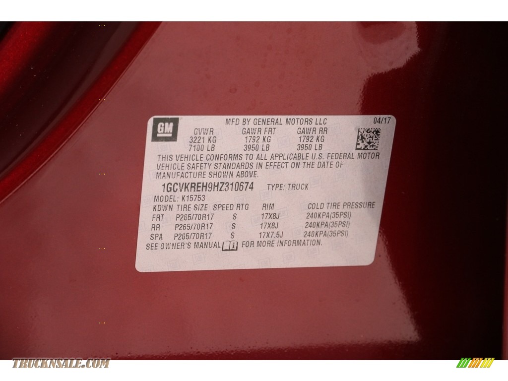 2017 Silverado 1500 LT Double Cab 4x4 - Siren Red Tintcoat / Cocoa/­Dune photo #22