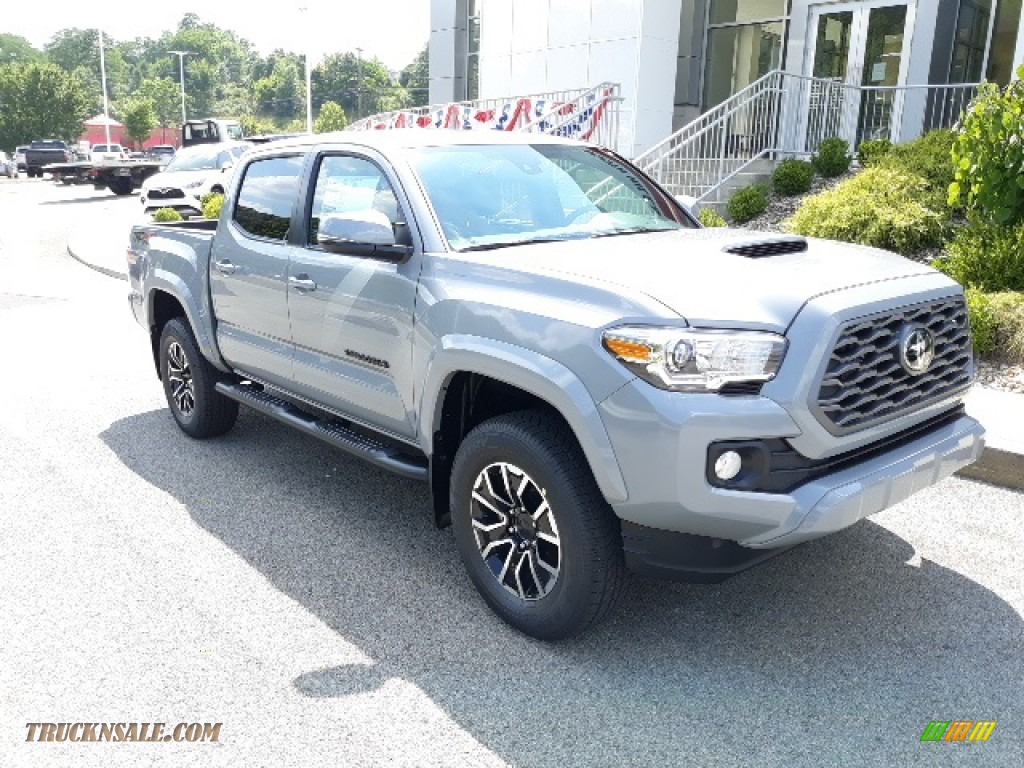 2020 Tacoma TRD Sport Double Cab 4x4 - Cement / TRD Cement/Black photo #23