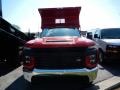 Chevrolet Silverado 3500HD Work Truck Regular Cab 4x4 Dump Truck Red Hot photo #2