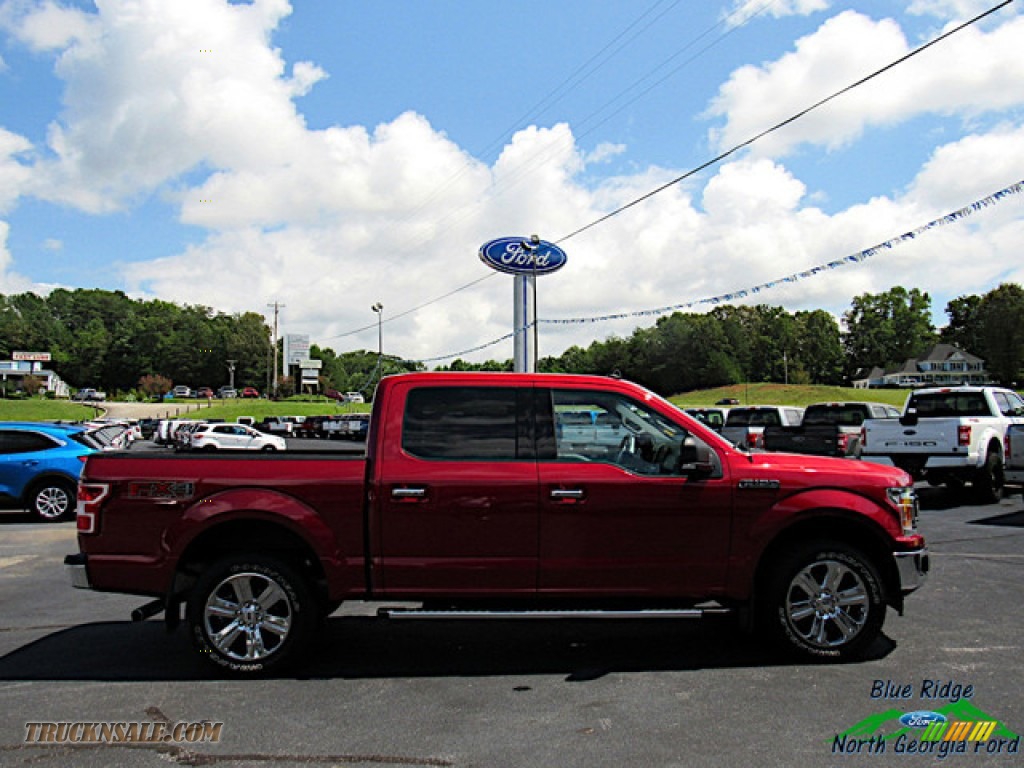 2019 F150 XLT SuperCrew 4x4 - Ruby Red / Earth Gray photo #6