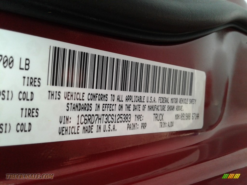 2012 Ram 1500 Sport Quad Cab 4x4 - Deep Cherry Red Crystal Pearl / Dark Slate Gray photo #28