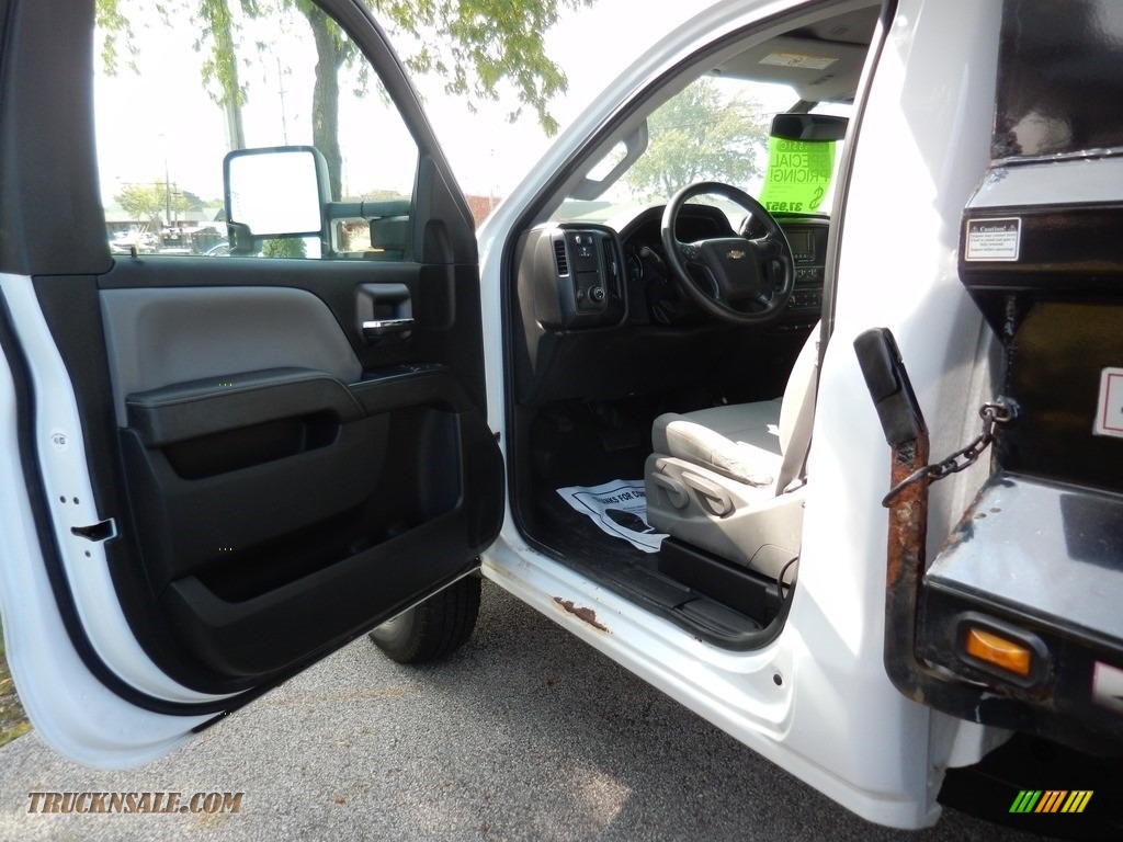 2015 Silverado 3500HD WT Regular Cab 4x4 Dump Truck - Summit White / Jet Black/Dark Ash photo #4
