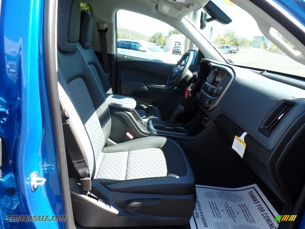 2021 Colorado Z71 Crew Cab 4x4 - Bright Blue Metallic / Jet Black photo #48
