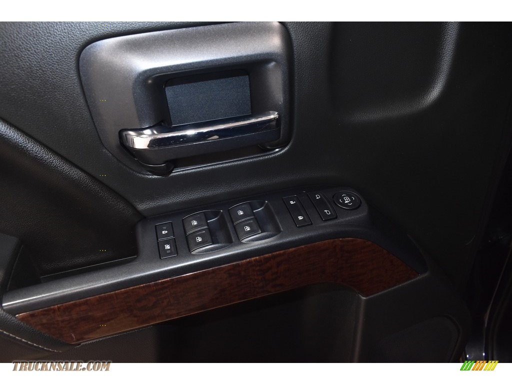 2015 Sierra 1500 SLE Double Cab 4x4 - Iridium Metallic / Jet Black photo #10
