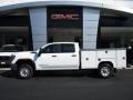 GMC Sierra 3500HD Crew Cab 4WD Chassis Utility Truck Summit White photo #2