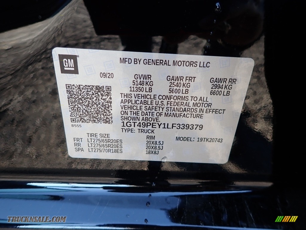 2020 Sierra 2500HD AT4 Crew Cab 4WD - Onyx Black / Jet Black photo #10