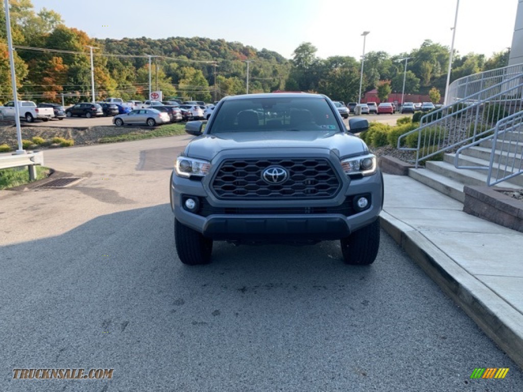 2021 Tacoma TRD Off Road Double Cab 4x4 - Lunar Rock / TRD Cement/Black photo #32