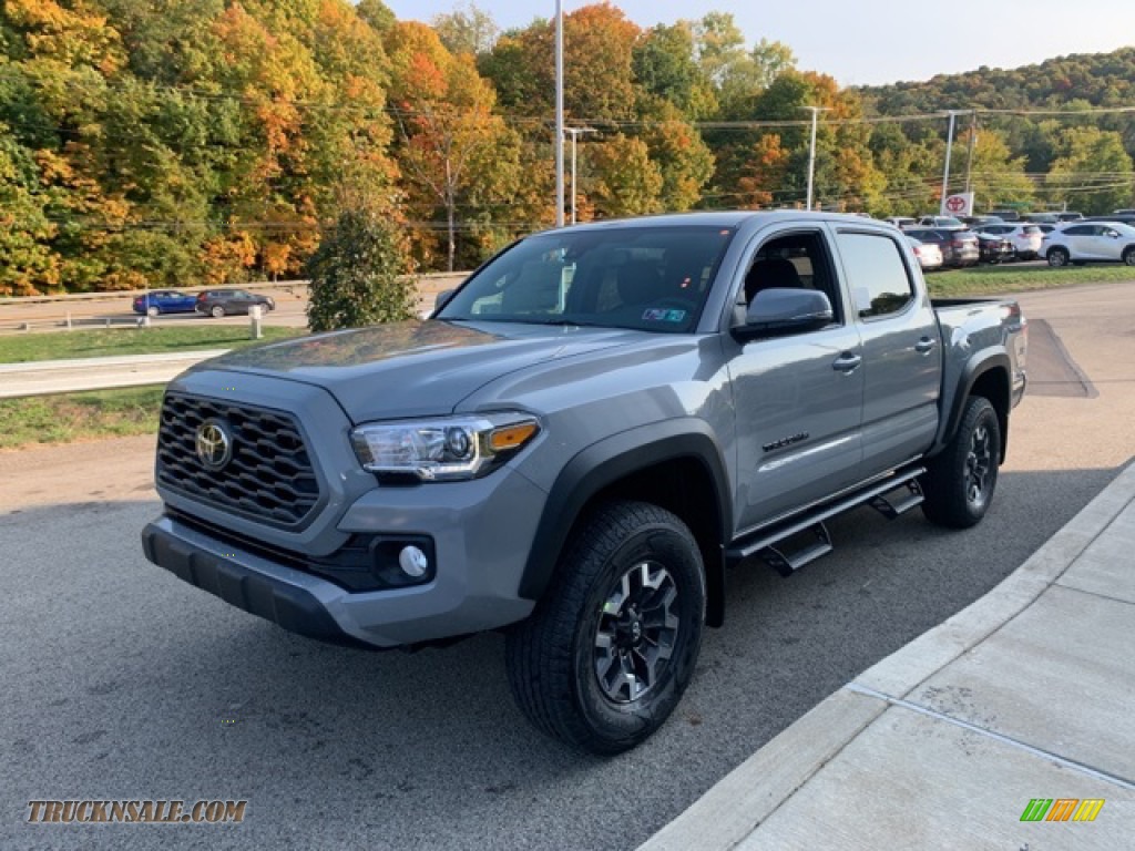 2021 Tacoma TRD Off Road Double Cab 4x4 - Lunar Rock / TRD Cement/Black photo #33