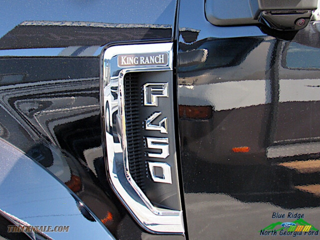 2020 F450 Super Duty King Ranch Crew Cab 4x4 - Agate Black / King Ranch Java photo #36