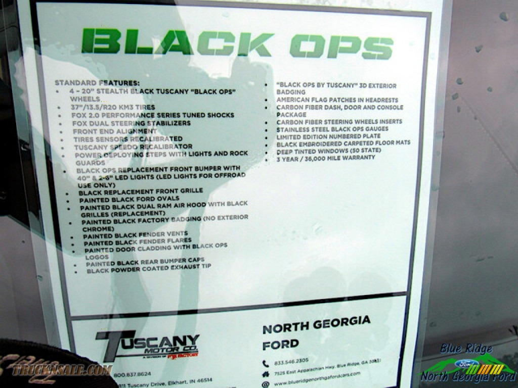 2020 F250 Super Duty Black Ops by Tuscany Crew Cab 4x4 - Agate Black / Black photo #28