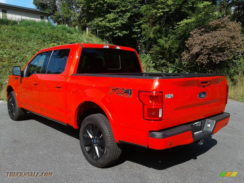 2020 F150 Lariat SuperCrew 4x4 - Race Red / Sport Special Edition Black/Red photo #12