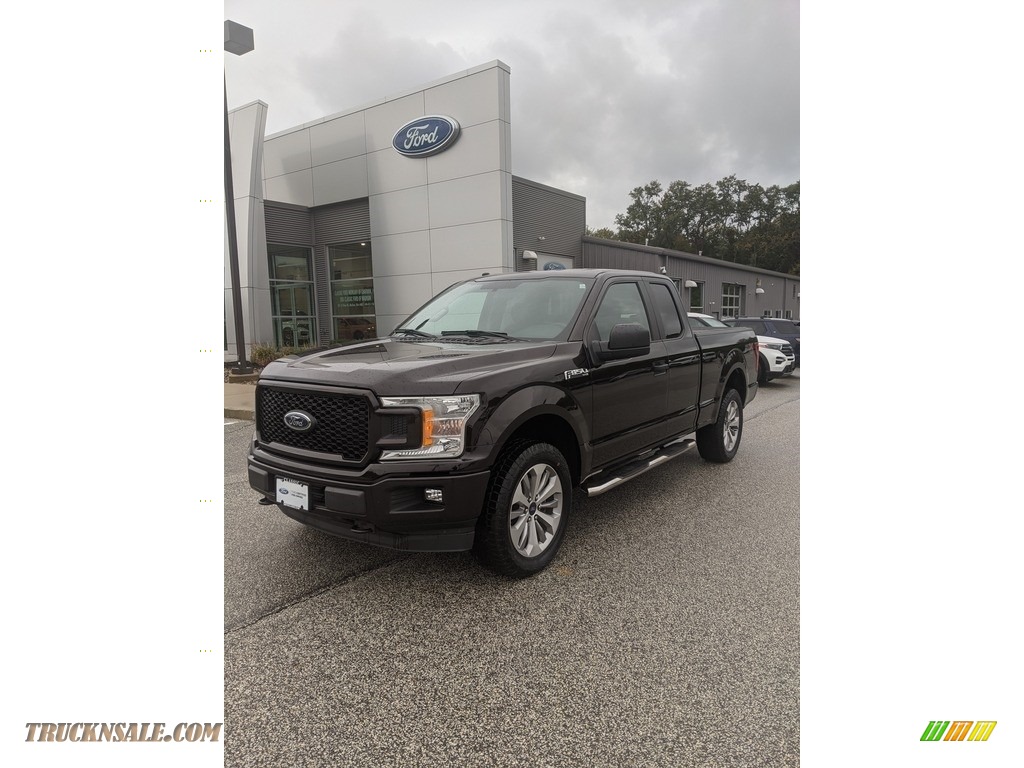 2018 F150 XL SuperCab 4x4 - Magma Red / Earth Gray photo #1