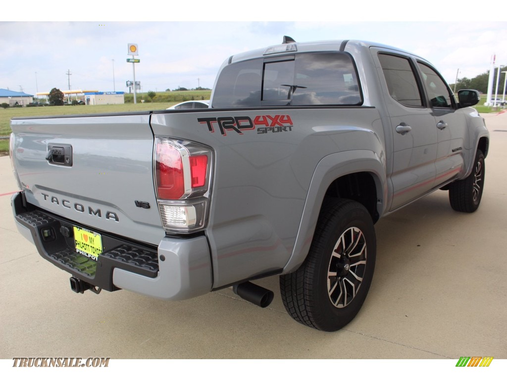 2021 Tacoma TRD Sport Double Cab 4x4 - Cement / TRD Cement/Black photo #8