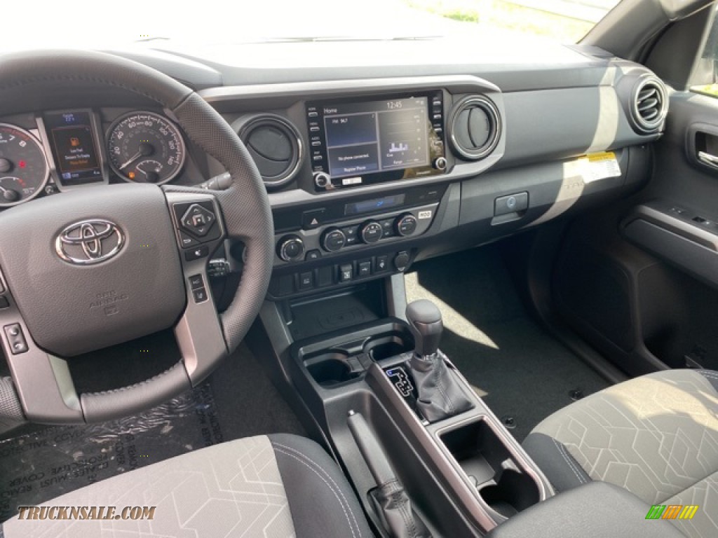 2021 Tacoma TRD Sport Double Cab 4x4 - Wind Chill Pearl / TRD Cement/Black photo #3
