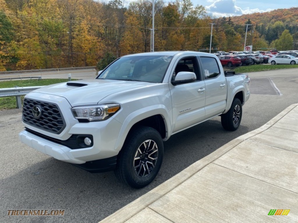 2021 Tacoma TRD Sport Double Cab 4x4 - Wind Chill Pearl / TRD Cement/Black photo #15