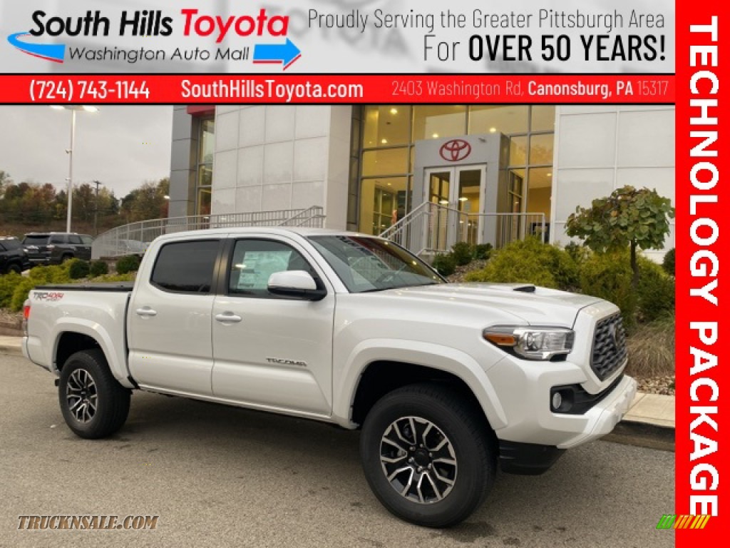 Wind Chill Pearl / TRD Cement/Black Toyota Tacoma TRD Sport Double Cab 4x4