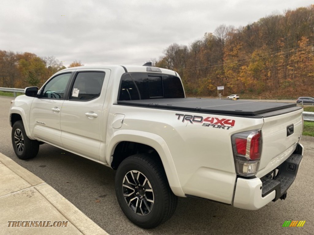 2021 Tacoma TRD Sport Double Cab 4x4 - Wind Chill Pearl / TRD Cement/Black photo #2
