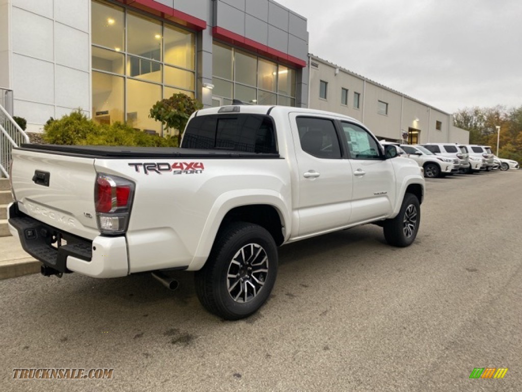 2021 Tacoma TRD Sport Double Cab 4x4 - Wind Chill Pearl / TRD Cement/Black photo #12