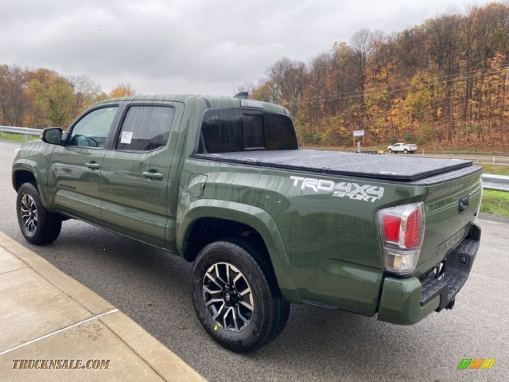2021 Tacoma TRD Sport Double Cab 4x4 - Army Green / TRD Cement/Black photo #2