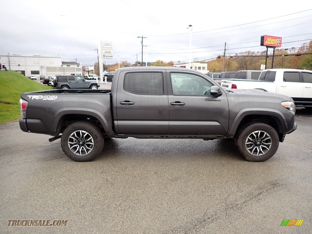 2020 Tacoma TRD Sport Double Cab 4x4 - Magnetic Gray Metallic / TRD Cement/Black photo #7