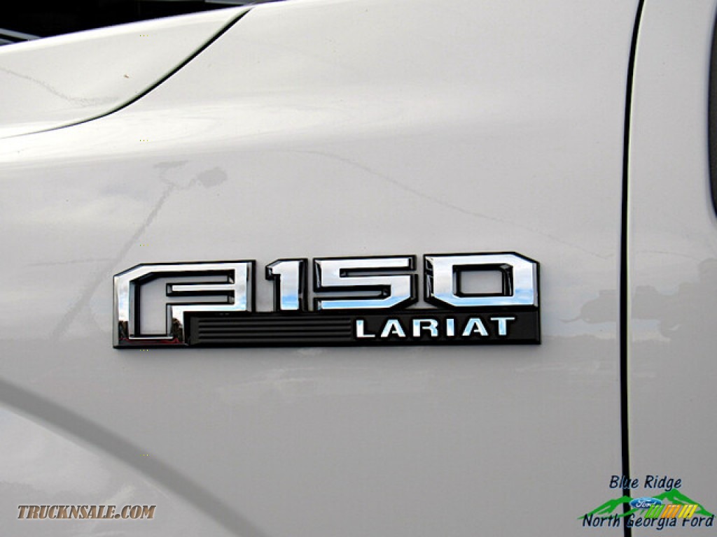 2020 F150 Lariat SuperCrew 4x4 - Oxford White / Medium Light Camel photo #29