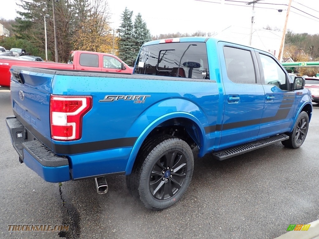 2020 F150 XLT SuperCrew 4x4 - Velocity Blue / Sport Special Edition Black/Red photo #5