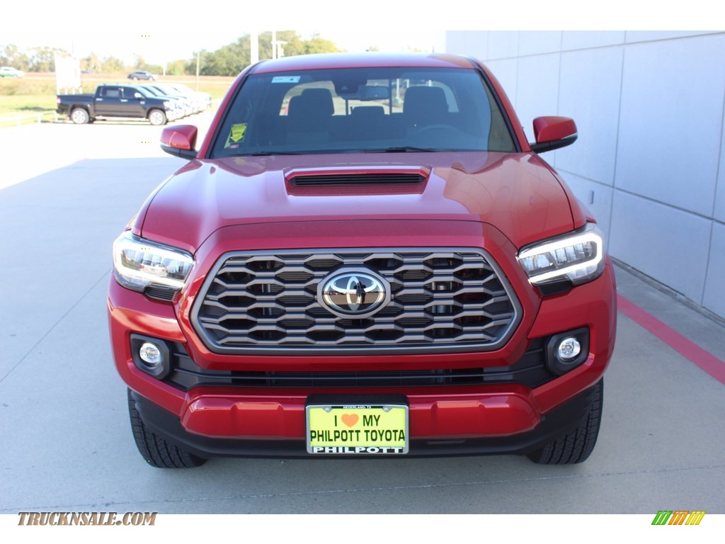 2021 Tacoma TRD Sport Double Cab 4x4 - Barcelona Red Metallic / TRD Cement/Black photo #3