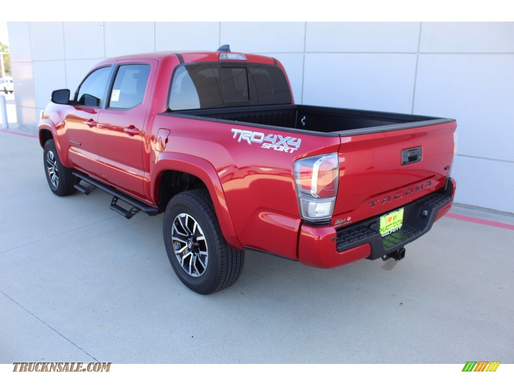 2021 Tacoma TRD Sport Double Cab 4x4 - Barcelona Red Metallic / TRD Cement/Black photo #6