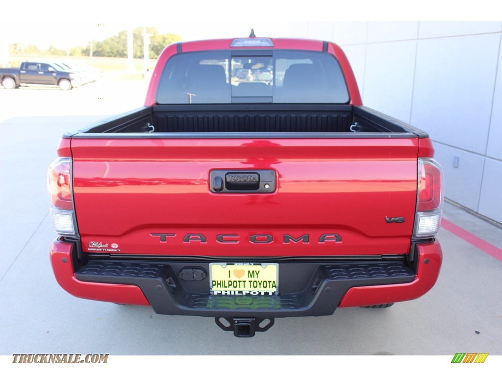 2021 Tacoma TRD Sport Double Cab 4x4 - Barcelona Red Metallic / TRD Cement/Black photo #7
